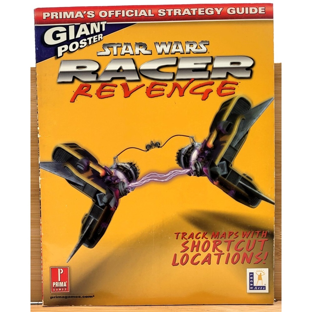 Star Wars Racer Revenge Prima Official Strategy Guide‎ Sony PS2 WITH POSTER